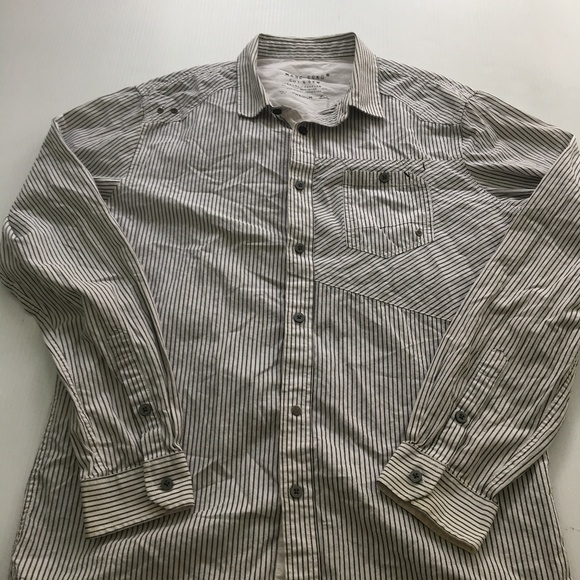 Ecko Unlimited Other - Mark Ecko Cut & Sew Shirt Striped Medium M